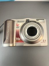 Canon PowerShot A20 2.1 MP 3x Zoom Digital Camera, Working, Software/Manual/Case