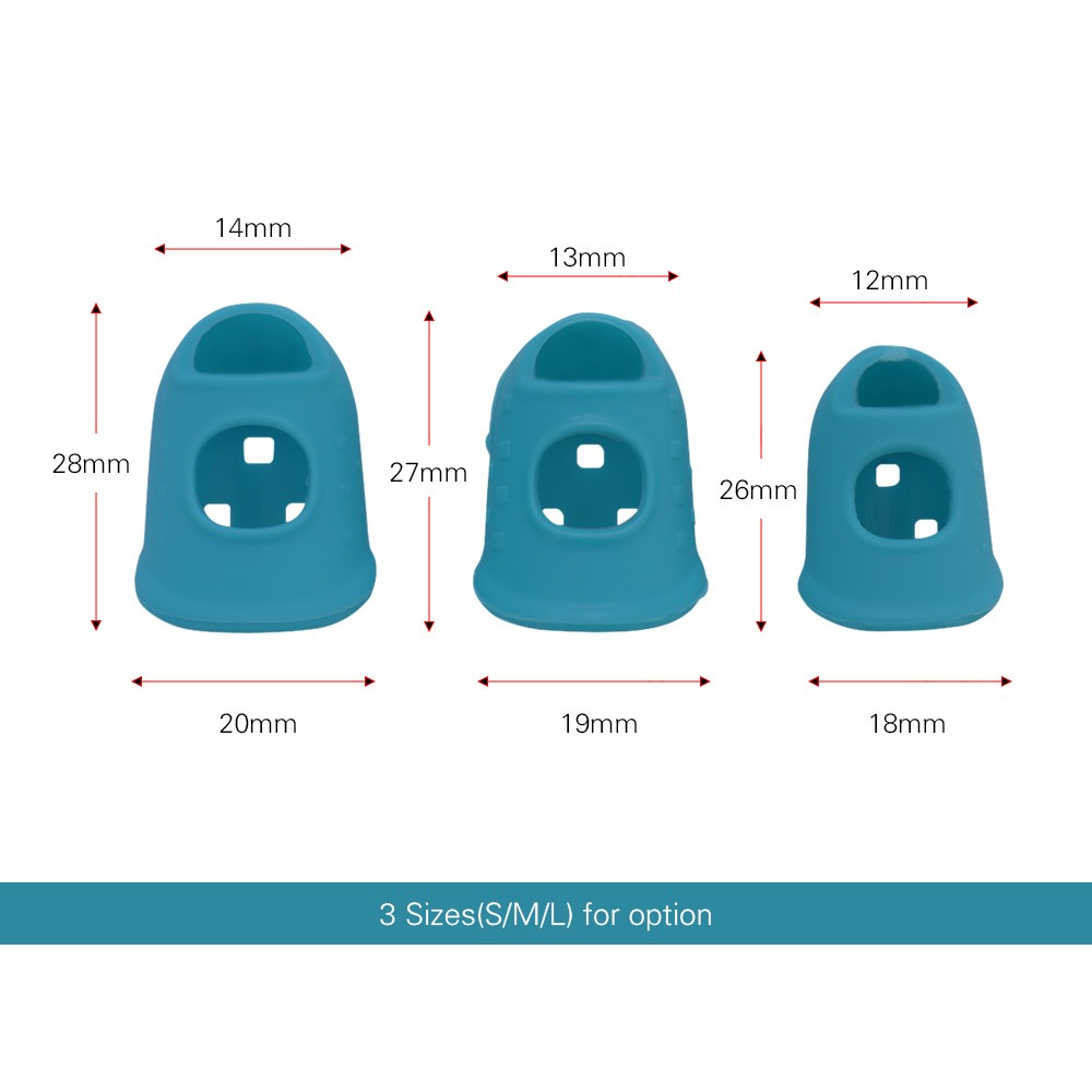 6pcs Guitar Silicone Finger Fingertip Protectors For Guitar Ukulele Beginner