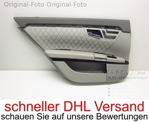 Türverkleidung hinten links Mercedes S-Klasse W221 S 65 AMG Lang Tür Verkleidung