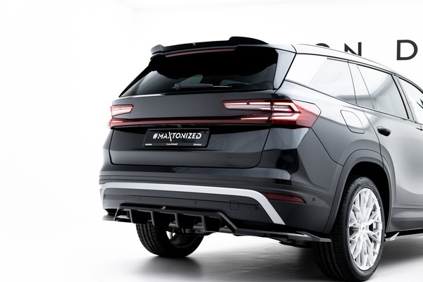 Maxton Design Heckspoiler Lippe Passend FüR Skoda Kodiaq Mk2 Schwarz Hochglanz-image