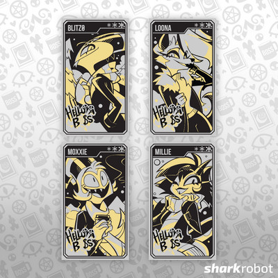 Helluva Boss Winter 2024 X-Mas Silver + Gold Metal Cards Wave 1 Limited Edition
