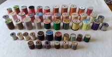 Lot 55 Spools All Purpose Mercerized Sewing Thread Cotton Polyester Colors Coats