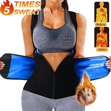 Fitness Women Sauna Suit Sweat Fat Burner Vest Tank Top Tummy Control Shaper
