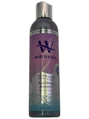 Watch & Sea   Sea How Clean Shimmer & Shine Nourishing Shampoo 8 fl oz W/Biotin.