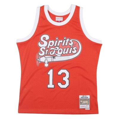 St. Louis Spirits Mitchell & Ness '75 Moses Malone Swingman Jersey - Orange