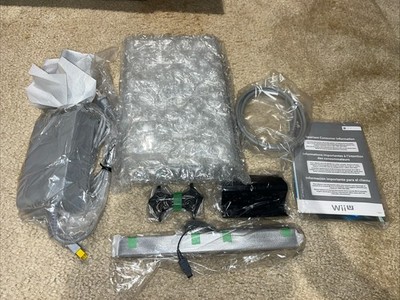 New Black Nintendo Wii U 32GB Replacement Console + Mario Kart 8 No Gamepad Read