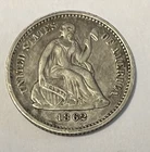 1862 Seated Liberty Half Dime Silver Lot 513