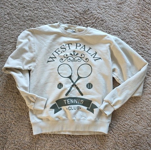 West Palm Springs Palm Beach Tennis Club" sweatshirt, MENS SMALL