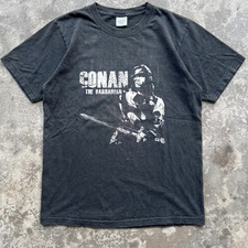 Conan The Barbarian Classic Movie Men's T-Shirt with White Design