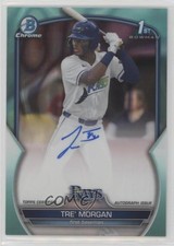 2023 Bowman Draft Chrome Prospect Aqua Lava Refractor /199 Tre' Morgan Auto b4d
