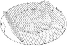 Double-Side Hinged Cooking Grate, Gourmet BBQ System Replaced Grilling Grate for