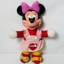 Mattel 1989 Vintage Minnie Mouse Disney Plush Doll Learn to Dress Me