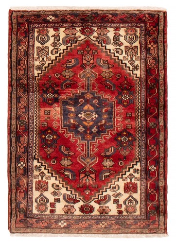 Traditional Vintage Hand-Knotted Carpet 3'5" x 4'8" Wool Area Rug