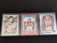 Luke Mccaffrey Football Card Lot Of 3  Zenith Idols, Donruss Rated Rookie, Prizm