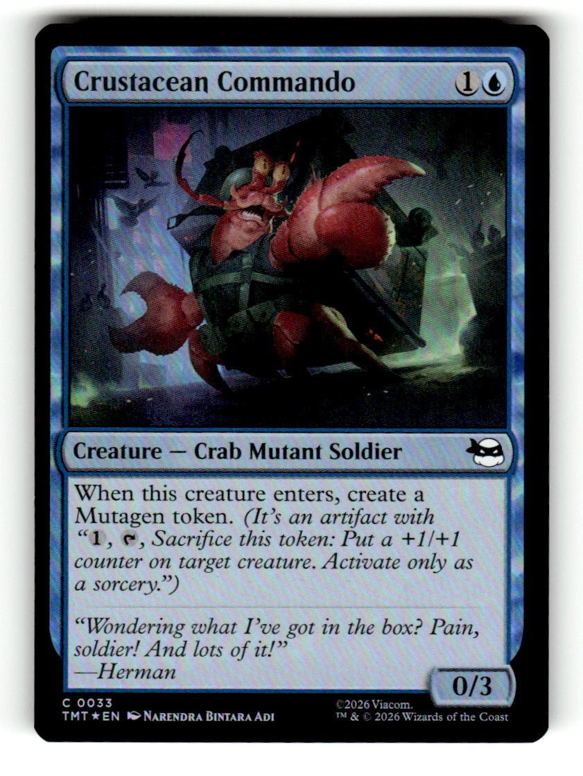 2026 Magic: The Gathering TMT Crustacean Commando Foil 0033