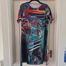 New Size 14 Kaftan Dress XL Green Knee Holiday Beach Festival Cover Up