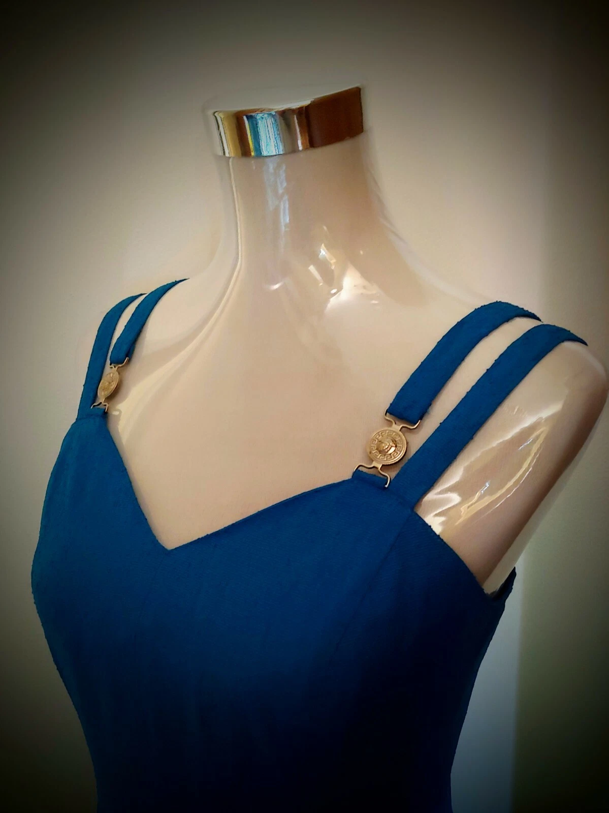 DRESS woman 90's VERSACE JEANS COUTURE TG 30 44 circa S M made in Italy Rare