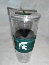 New Licensed Michigan State Spartans Double Insulated 22 oz Slider Tumbler S171