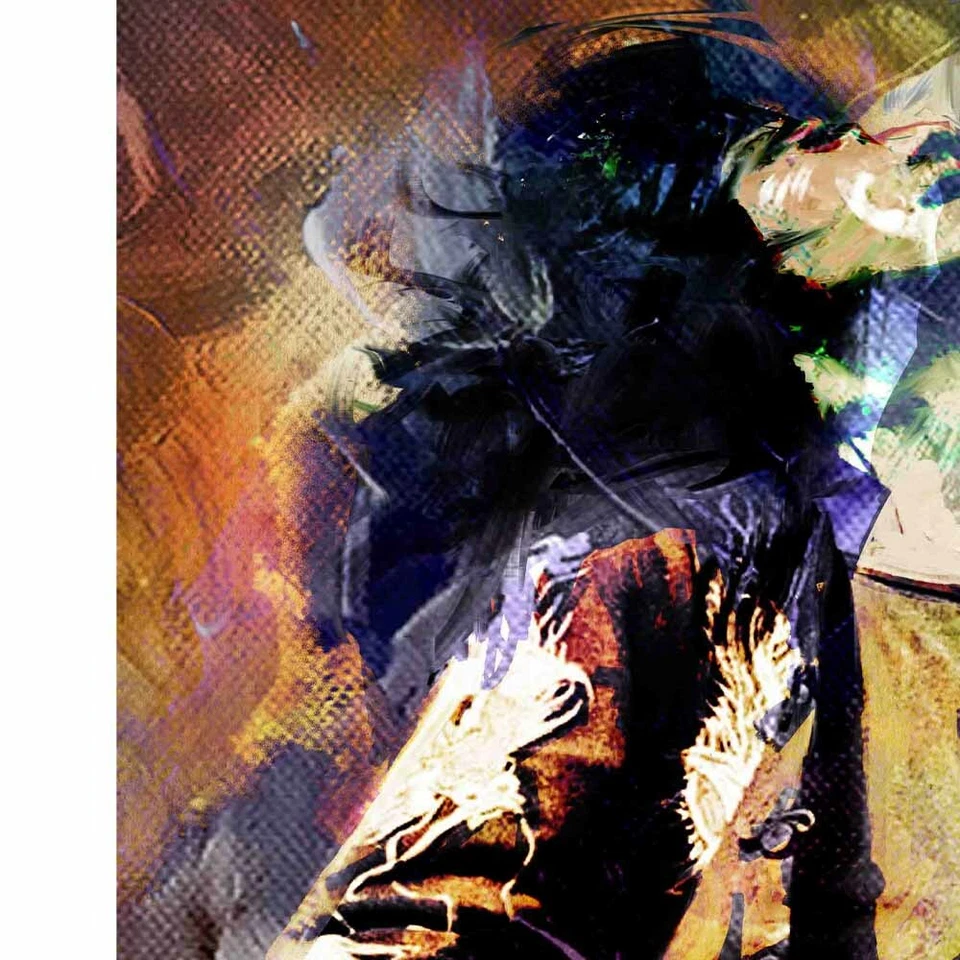 Jimmy Page холст искусства, Zeppelin искусства холст, Jimmy Page гитара, Zeppelin искусства - Изображение 3 из 4