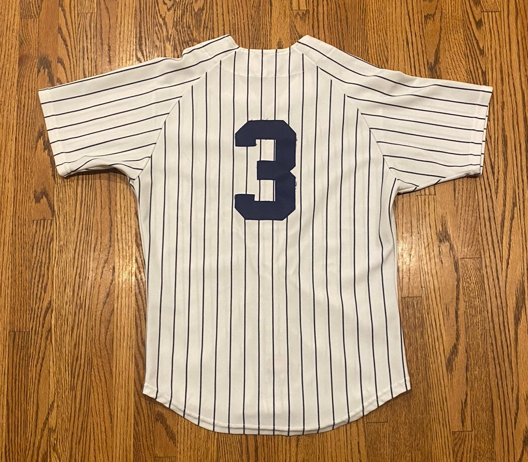 New York Yankees Babe Ruth #3 Vintage Sand Knit Authentic MLB Baseball  Jersey 38