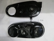 8186 - PAIR PRIMARY COVERS INNER & OUTER - ES2/M50/19S NORTON - USED - V GOOD CO