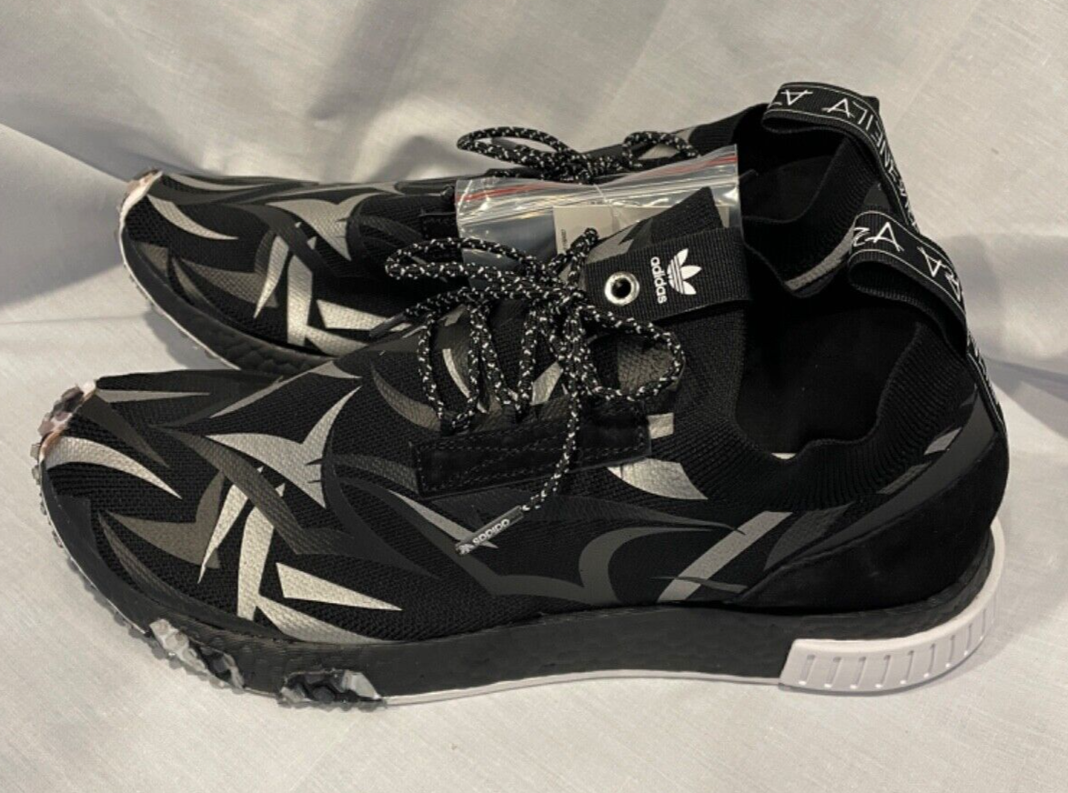 adidas Consortium NMD Racer Juice Mens 11 Black White DB1777