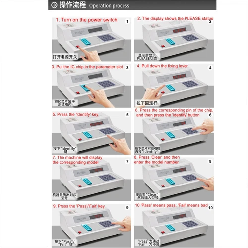 Digital IC Tester Integrated Circuit Desktop IC Chip Component Checking Machine - Bild 5 von 8
