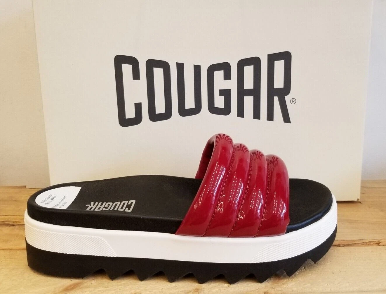 PUMA Nuovi sandali Cougar Prato Rossi Slide Donna