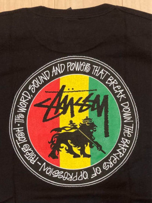 OLD STUSSY × SUBLEVEL RASTA REGGAE レゲエ Vintage 90s Stussy Roots Rasta Reggae Tshirt Shirt Roundneck