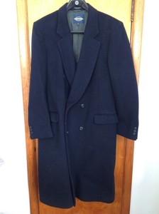 Towncraft Men's Navy Blue Dress Coat 