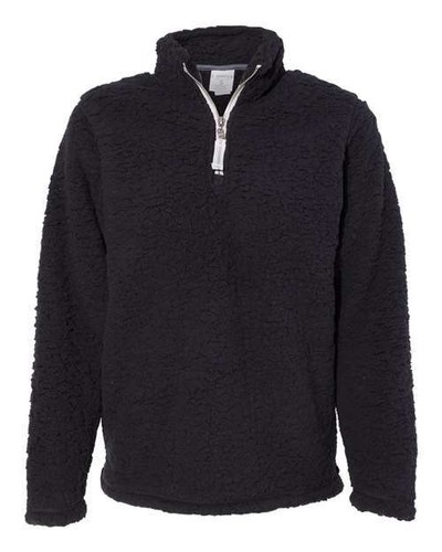 J. America 8451 Women Epic Sherpa Quarter-Zip Pullover - Picture 2 of 4
