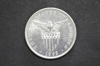 Philippines 1903 One Peso Silver Coin ( Weight : 26.92 g ) C362