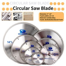 Hoja de sierra circular de carburo de 4""-16"" disco de corte de 40-120 dientes para madera aluminio