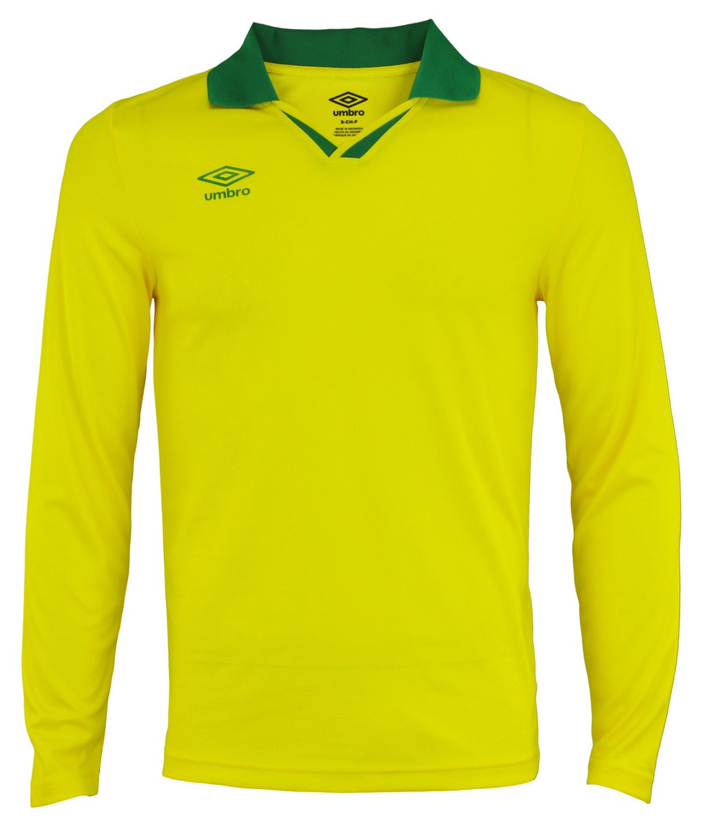 Umbro Mens Johnny Collar Long Sleeve Soccer Jersey, Color
