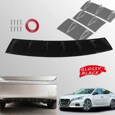 For Nissan Altima Car Rear Bumper Diffuser Lip Splitter Body Shark 7-fins Gloss