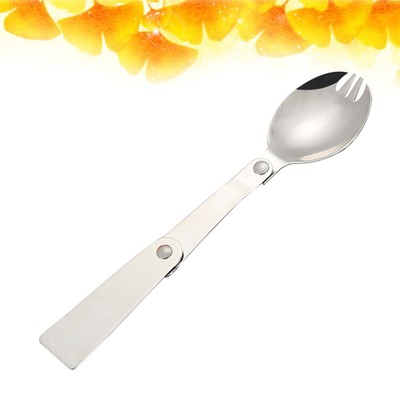  Portable Silverware Dessert Spoons Compact Cutlery Wear Resistant