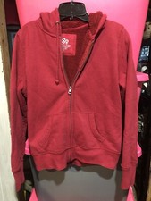 SO Pink Sherpa Lined Full Zip Hoodie Size Small