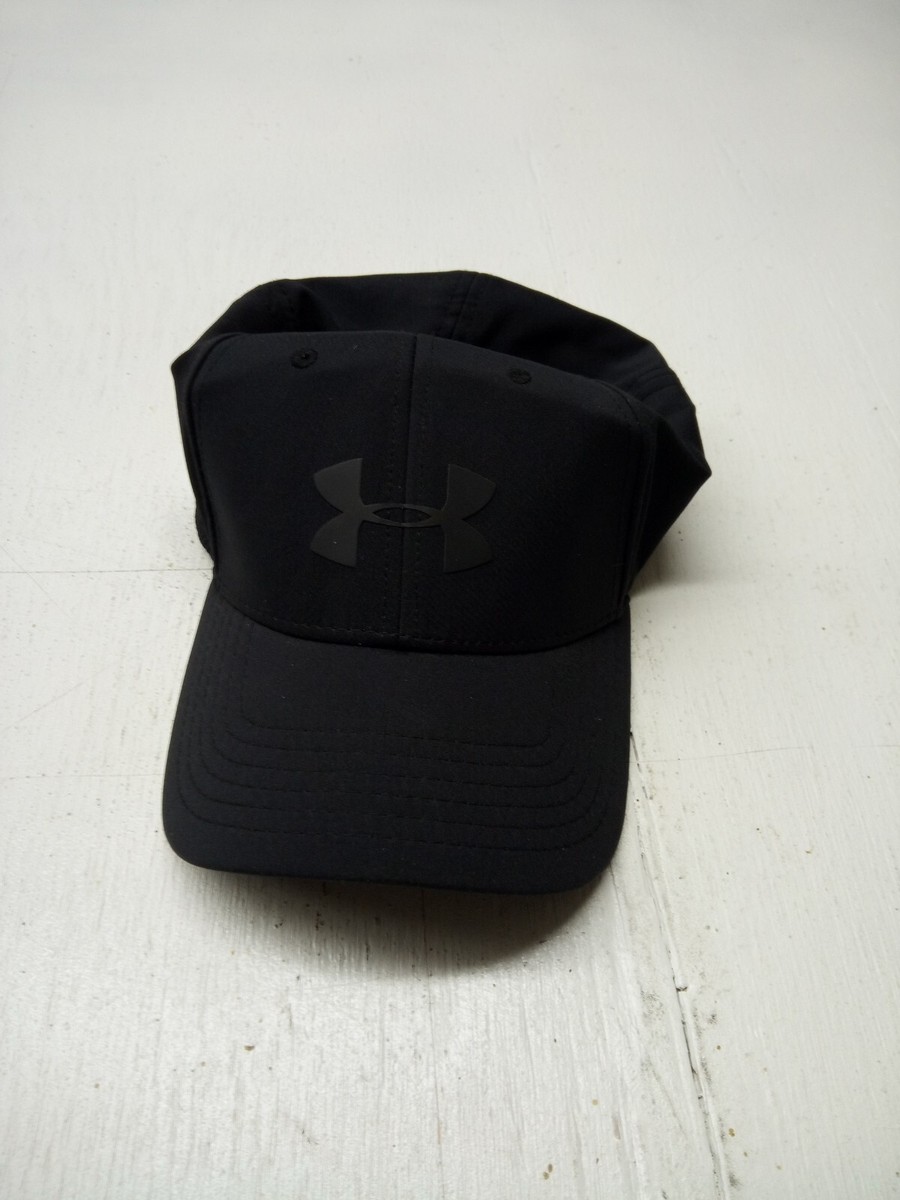 Under Armour Men's Black Size Med/Lg Baseball Cap Stretch Fit