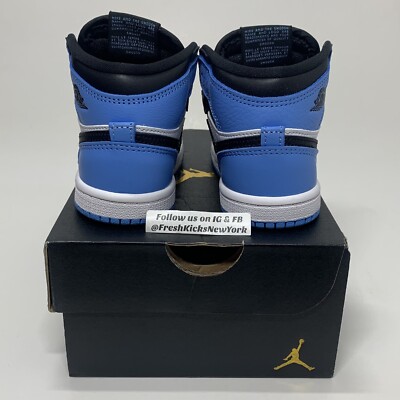Jordan 1 High UNC Toe Toddler Size 7c FD1413-400 AJ1 Retro