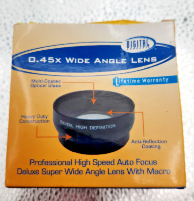 Digital Concepts Digital High Definition 0.5X Wide Angle/Macro Lens  -- Lot 2413