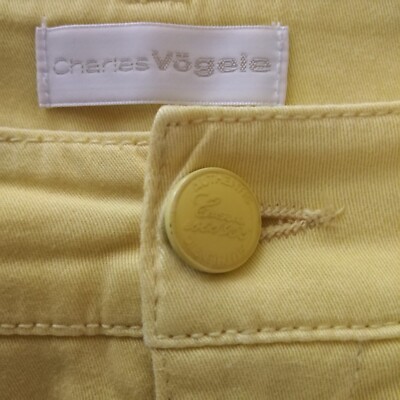 Caprihose Charles Vögele Mod.: Sandra, Stretch, Gelb, Gr. 44-vgl. Maße unten!