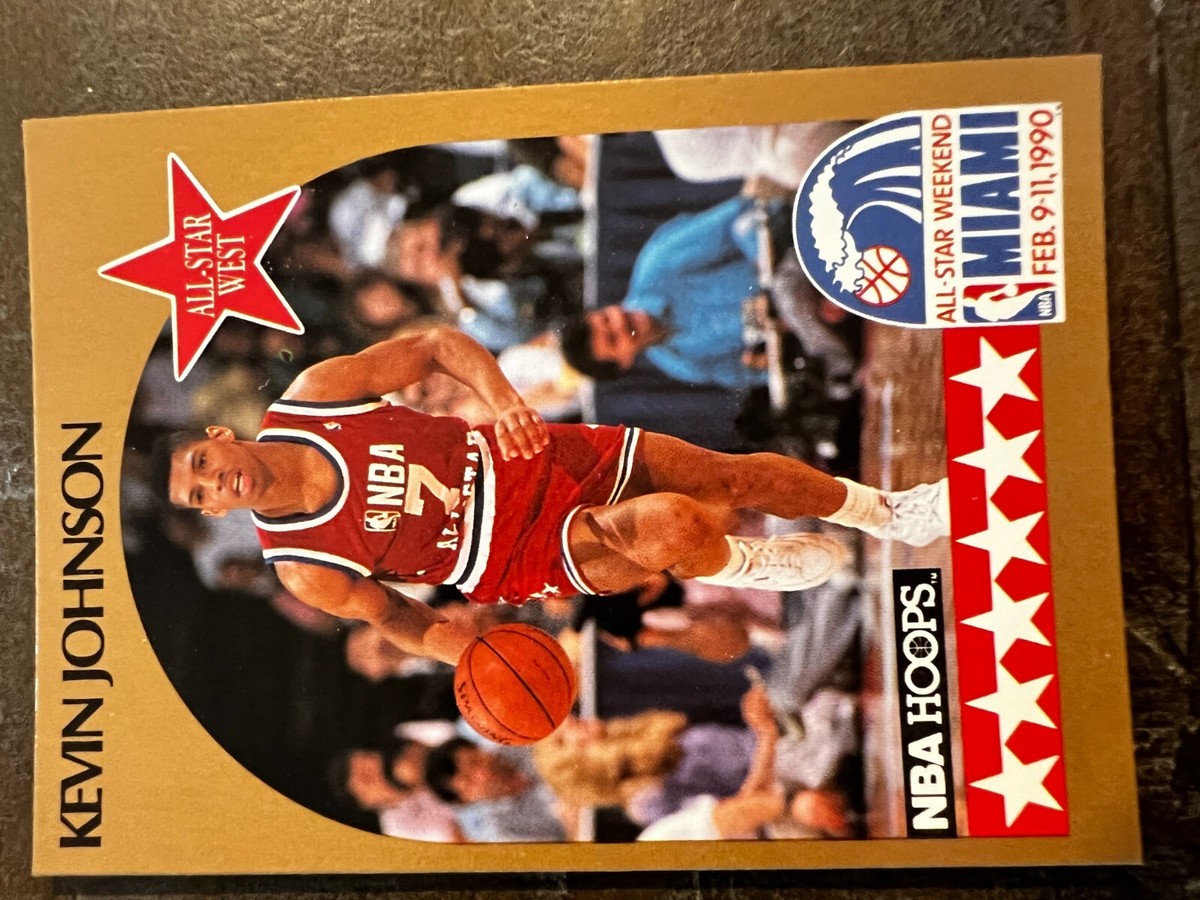 1990 NBA Hoops Basketball Card #19 Kevin Johnson, All-Star West