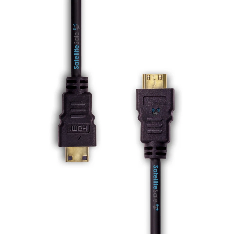 SatelliteSale Mini HDMI To HDMI Cable 4K 2160p PVC Black Cord 6 feet - Image 2 of 4