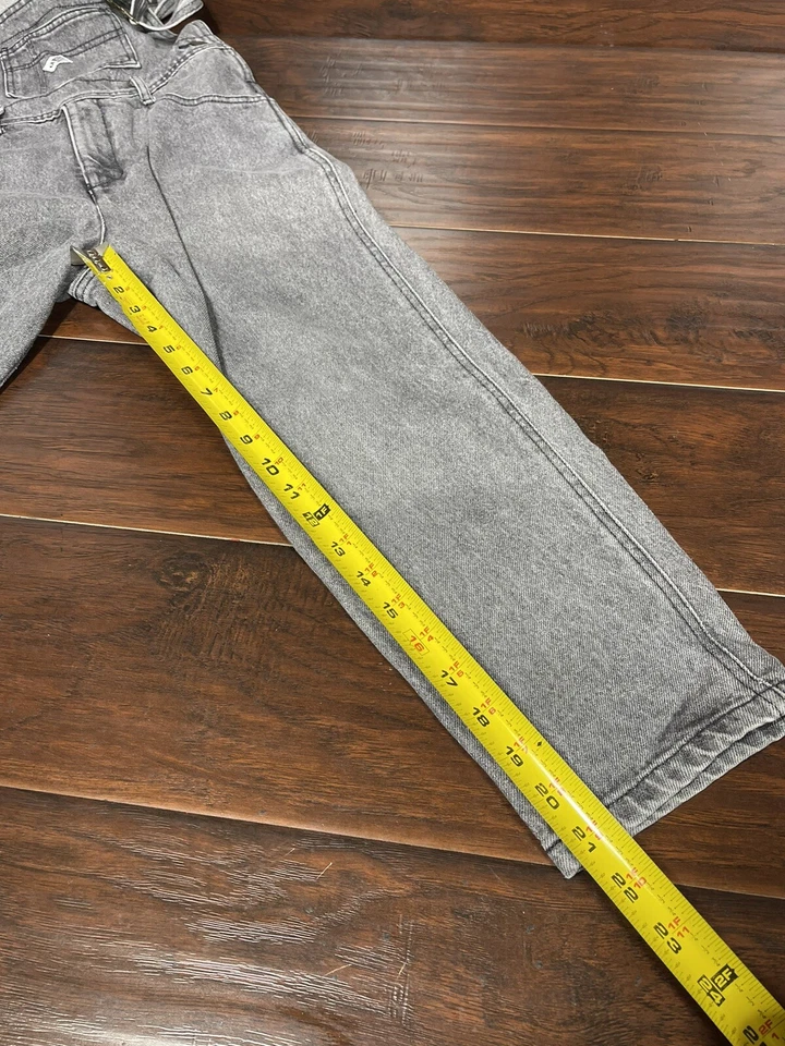 Guess Overalls Boys Small Faded Black Georges Marciano Vintage Jeans Made In USA - Image 3 of 4