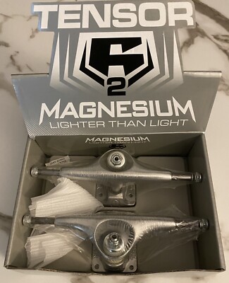 Tensor Magnesium R2 Trucks Hollowed Raw Lo 5.25'' NIS RARE