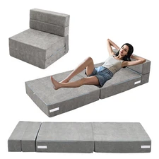 SUNYRISY Giant Bean Bag Chair Folding Sofa Bed for Adult 3in1 Sofa and Floor Bed