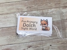 DIY PRINTED / UNCUT Literacy Learning Resource Dolch Pre-primer Sight Word