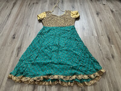 Beautiful Vintage Intricate Bead Work Beaded Pakistani Blue & Gold Dress | eBay Beautiful Vintage Intricate Bead Work Beaded Pakistani Blue & Gold Dress | eBay