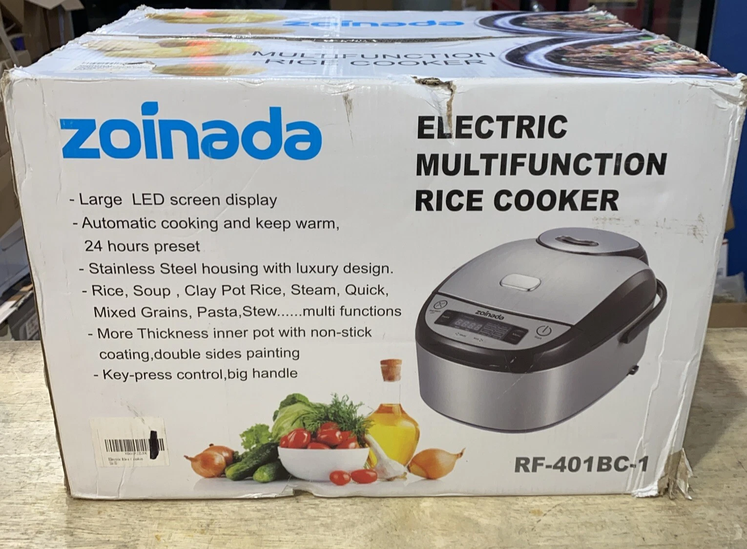 Zoinada Rice Cooker 16 Cup Cooked (8 Cup Uncooked) All In 1 Programmable