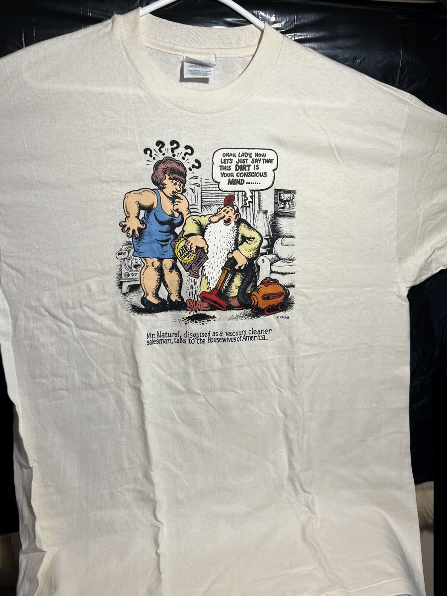 Vintage 1990s MR NATURAL (ROBERT CRUMB) T-Shirt (XL) BRAND NEW 